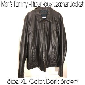 Men's Faux Leather Tommy Hilfiger Jacket